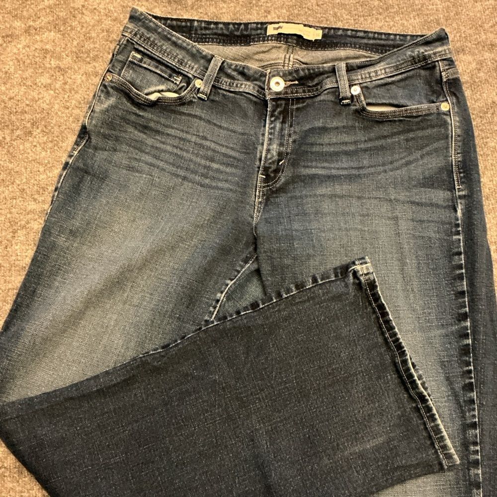 Levi's Women's Bootcut Curvy Jeans in Dark Blue Wash 16w